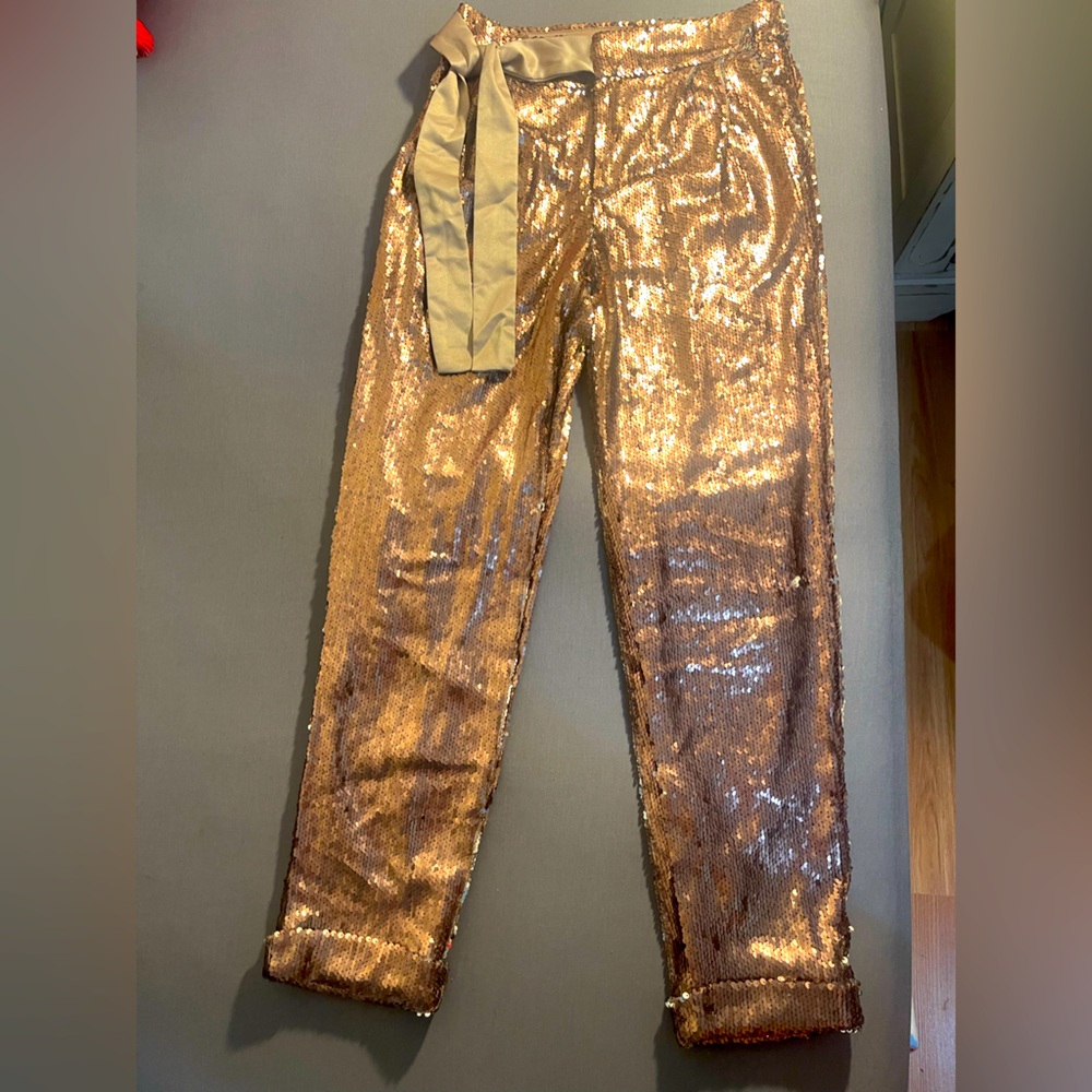 Gold skinny Sparkling pants